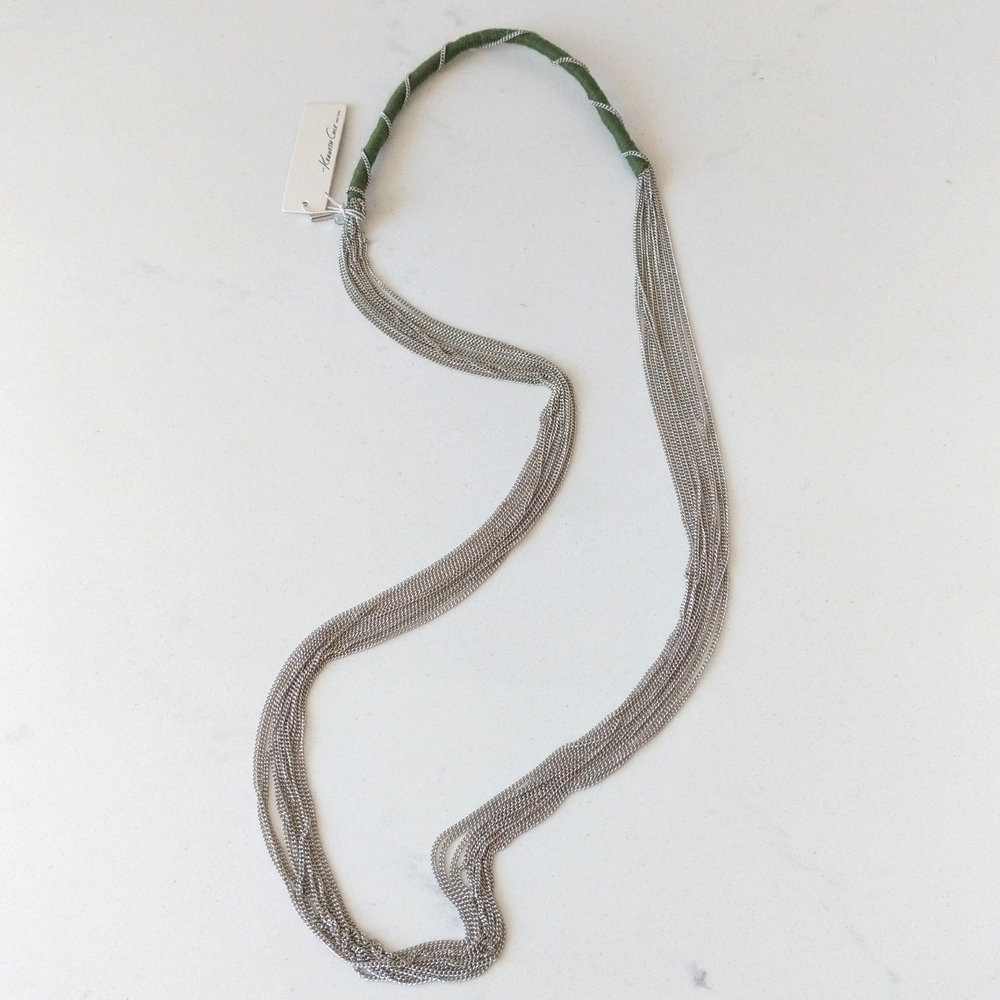NWT Kenneth Cole Multi-Layer Long Chain Necklace